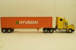 Freightliner FLD 112, Hyundai 1993, American trucks, Spain, #63, Altaya 1:43 Без журнала!