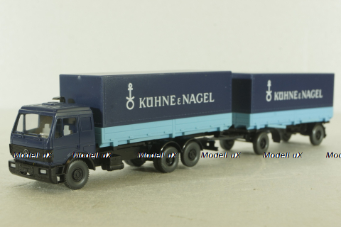 Mercedes 1844 S  с прицепом, blue, 57100, Wiking 1:87