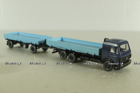Mercedes 1844 S  с прицепом, blue, 57100, Wiking 1:87