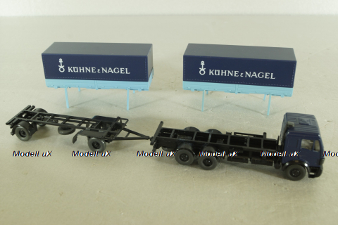 Mercedes 1844 S  с прицепом, blue, 57100, Wiking 1:87