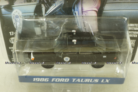 Ford Taunus LX 1986 Police from movie Robokop, black, 44940-D, Greenlight 1:64