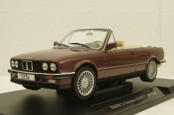 BMW 325i E30 Cabriolet  darkred metallic, 1985, MCG18380, MCG 1:18
