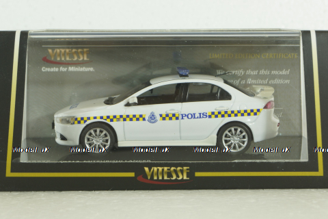 Mitsubishi Lancer X 2012 Malaysia police, 29313, Vitesse 1:43
