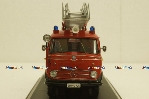 Mercedes L 319 "Feuerwehr" mit  Drehleiter DL 18, 02807, Schuco 1:43