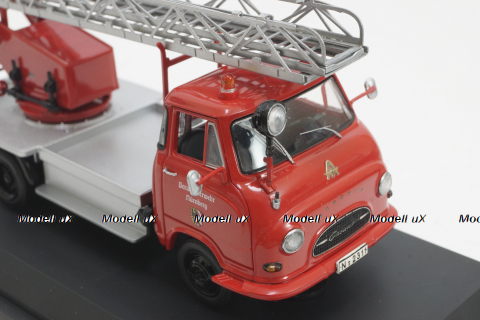 Hanomag Garant fire engine aerial ladder, Schuco 1:43