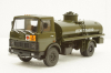 Маз-5337 АЦ-9 «Огнеопасно» 1987, хаки, 101326, Автоистория 1:43