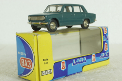 Ваз-2101, январь 92г., серо-голубой, Тантал/Радон 1:43