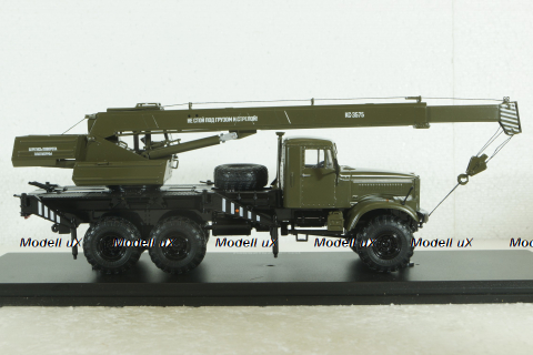 Краз-255Б1 КС-3575 Автокран, хаки,  SSM1183,  SSM 1:43