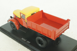 Маз-205, самосвал, желтый/красный, SSM1053, SSM 1:43