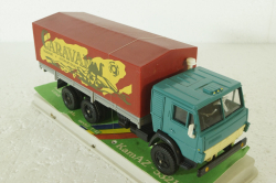 Камаз-53212, борт с тентом Caravan, декабрь 89г., Арек 1:43