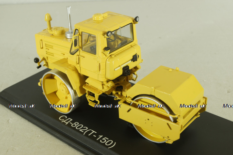 СД-802(Т-150) каток дорожный на шасси трактора Т-150 1980, желтый, SSM8016, SSM 1:43