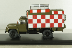 СКП-11(130) Стартовый командный пункт на шасси Зил-130 хаки, военный, SSM1587, SSM 1:43 Уценка