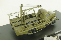 КММ-2(51) контейнерный мусоровоз на шасси ГАЗ-51Д 1958, зеленый, SSM1582, SSM 1:43