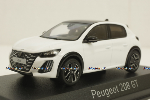 Peugeot 208 GT 2024, white, 472841, Norev 1:43