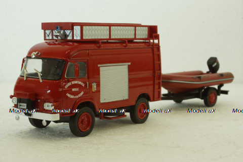 Saviem TP3 avec canot, 1977, Hachette 1:43