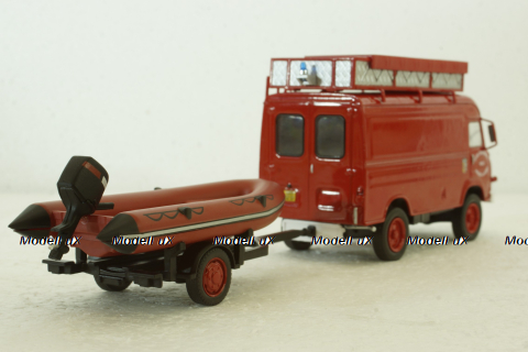 Saviem TP3 avec canot, 1977, Hachette 1:43
