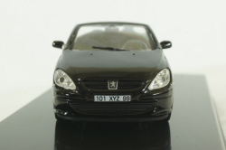 Peugeot 307CC Cabriolet 2003, black, Altaya 1:43