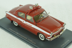 Газ-21Л Волга, управление пожарной охраны (УПО) 1970, красный, 49511, NEO 1:43