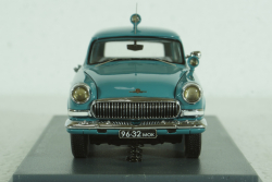 Газ-22М Волга, милиция 1964, бирюзовый, NEO 1:43