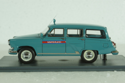 Газ-22М Волга, милиция 1964, бирюзовый, NEO 1:43