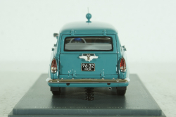 Газ-22М Волга, милиция 1964, бирюзовый, NEO 1:43