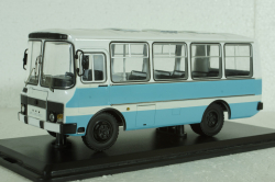 Паз-3205 автобус 1989, голубо-белый, SSM4002, SSM 1:43