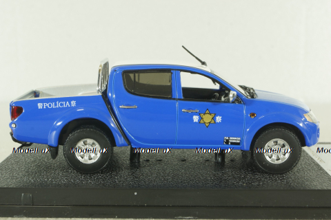 Mitsubishi L200 Macau Police Department 2007, blue, 29344, Vitesse 1:43