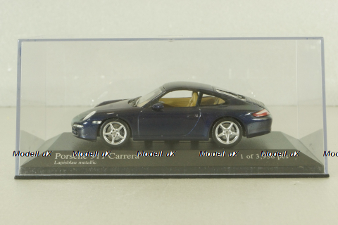 Porsche 911 (997) Carrera 2004, blue, 400063020, Minichamps 1:43