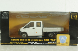 Газель Next А22R23 бортовой бел/сер, Н560, Наш автопром 1:43