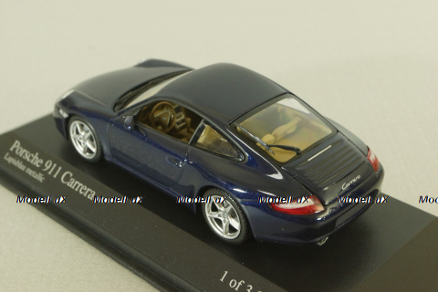 Porsche 911 (997) Carrera 2004, blue, 400063020, Minichamps 1:43