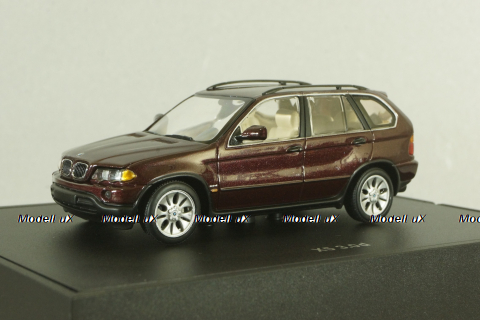 BMW X5 3.0 d (E53) 1999, dark red, 80429411690, Minichamps 1:43