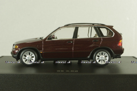 BMW X5 3.0 d (E53) 1999, dark red, 80429411690, Minichamps 1:43