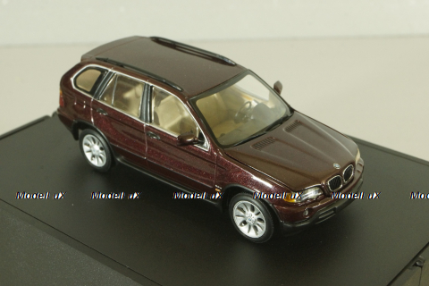 BMW X5 3.0 d (E53) 1999, dark red, 80429411690, Minichamps 1:43