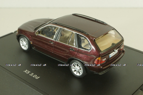 BMW X5 3.0 d (E53) 1999, dark red, 80429411690, Minichamps 1:43