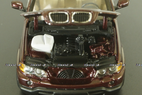 BMW X5 3.0 d (E53) 1999, dark red, 80429411690, Minichamps 1:43