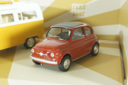 Set 3x Vintage Porsche 911 Targa Spider 1969/Fiat 500 1965/Volkswagen T2b Camper, 841104, Norev 1:43