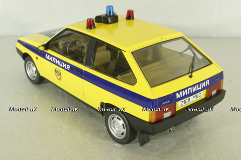 Ваз-2108 Милиция Lada Samara 1987, DC18003TP1YB, Premium Scale Models 1:18