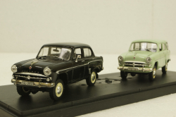 Набор из двух машин Москвич-410 и Москвич-411 4х4 полноприводный, Конверсия 1:43