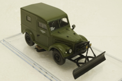 Газ-69, зеленый снегоуборочная №2, конверсия 1:43