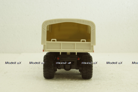 Краз-255В баластний тягач, борт з тентом, червоний, Наш Автопром 1:43