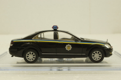 Mercedes S500 W221 black, милиция Украины, Конверсия 1:43