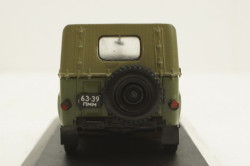 Уаз-469Б зеленый снегоуборочная, Конверсия 1:43