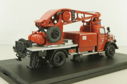 Mercedes L6600 fire engine with a crane, 03101, Schuco 1:43