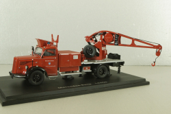 Mercedes L6600 fire engine with a crane, 03101, Schuco 1:43