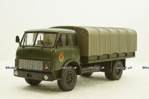 Маз-5334 борт з тентом, хакі, Н214, Наш Автопром 1:43