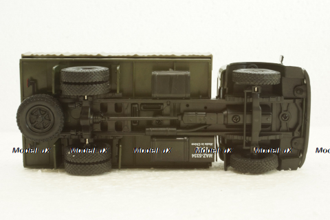 Маз-5334 борт з тентом, хакі, Н214, Наш Автопром 1:43