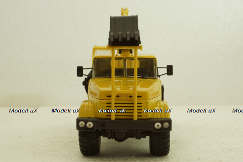 Краз-6322 ЭО-4421А Экскаватор, жовтий, Н744, Наш Автопром 1:43
