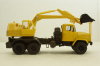 Краз-6322 ЭО-4421А Экскаватор, жовтий, Н744, Наш Автопром 1:43