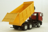 Маз-6501 самоскид, червоний/жовтий, 101265, АвтоИстория 1:43