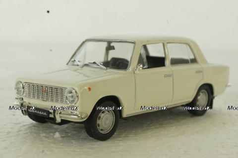 Ваз-2101 Жигули 1970, Lada 1200, белый, Автолегенды СССР №25 1:43